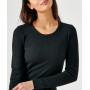 Damart T-Shirt Thermolactyl Col Rond, Côtes Molletonnées Haut Thermique Femme (Lot de 1)