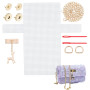 sundrerfect Kit De Tricot 8 Pièces Pour Sacs En Maille Plastique, Kit Sac a Main a Faire Soi Meme,Tissu En Tissu Plastique, Cord