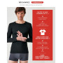 Damart - T-shirt pour Homme Col Rond, Manches Longues - Certifié OEKO-TEX - Maille Interlock Thermolactyl - Degré de Chaleur 3