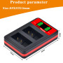 Pickle Power DMW-BLC12 Lot de 2 Batteries et Double Chargeur LED pour Appareil Photo Panasonic Lumix DMC-GH2 G5 G6 G7 GX8 G85 DM