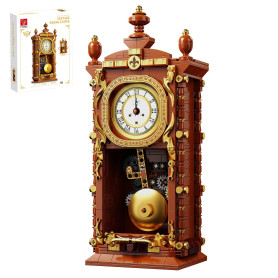 TYCOLE Horloge murale vintage classique jouet avec véritable fonction horloge et manuelle – pendule mécanique branchable – décor
