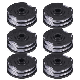 Lot de 6 bobines de Fil de Coupe 6 m de Rechange pour Bosch Art 24 27 30 30-36 LI débroussailleuse No.F016800351