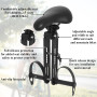 Siege Velo Enfant Avant, Selle de Vélo pour Enfants avec Guidon et Pédalier, Siège de Vélo pour Enfant Compatible avec Les VTT A