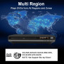 Lecteur DVD HD, DVD-168 Lecteurs DVD Toutes Régions pour TV, Lecteur DVDs CD pour Système Stéréo Domestique avec Entrée USB, Sor