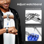 JOREST Kit Outil Montre,Kit Changement Pile ,Chasse Goupille ,Outil Montre Bracelet,Tournevis Reparation,Ouvre Boitier,Montre De