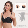 Vinfact Soutien-Gorge Femmes d'allaitement Soyeux et Lisse sans Armatures sans Couture Soutien-Gorge de maternité avec Extension