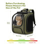 Pecute Sac Transport Chat Petit Chien Extensible, Sac a Dos Chat Respirant, Sac de Transport pour Chat avec Matelas en Peluche A