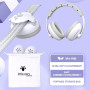 SOGUDE Casque Bébé Anti-Bruit 2 en 1, Bébés et Tout-Petits jusqu'à 60 Mois, Certifié CE, Confortable et Réglable, Blanc