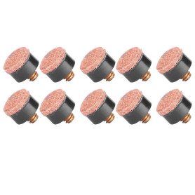 Dioche Embouts de queue de billard, 10 pièces, pièces de rechange, 10mm, 11mm, 12mm, 13mm [12mm]