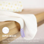 Bambino Mio, Lingettes bébé lavables Extra+, Saines, Zéro déchet, Deux utilisations, Lot de 10, Neige - L'emballage peut varier