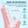 COSLUS Jet Dentaire Hydropulseur Irrigateur Oral: 3 Modes & 18Niveaux, Pic Dentaire Eau pour Orthodontie, Appareil Dentaire, Gen