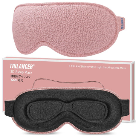 Masque de Nuit Innovant 2026, Trilancer Bandeau de Sommeil les yeux, Cache-œil Dormir,Masque de Sommeil, Voyage Avion Méditation