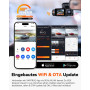 VANTRUE N2X 2.7K+1080P Dashcam Voiture Avant Intérieur, STARVIS 2 Double HDR Camera Embarquée Infrarouge, Support LTE, 5GHz WiFi