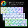 EMPIRE GAMING - K508 Clavier Gaming sans Fil Compact TKL 65% (AZERTY FR) - Via Wireless / 2.4G/ Type-C - pour PS4/PS5/PC/Mac -Ré