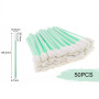 Bâtonnets de Nettoyage en Mousse,Écouvillon en Mousse,50 Pièces Tampons De Nettoyage en Mousse,Cotons-Tiges Anti-Statique,Bâtonn