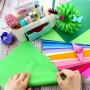 100 feuilles - 120g Tonpapier A4 couleur, Bastelpapier couleur papier imprimant - 25 couleurs