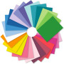 100 feuilles - 120g Tonpapier A4 couleur, Bastelpapier couleur papier imprimant - 25 couleurs