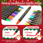 Betem 12 Couleurs Feutre Acrylique à Double Pointe, Stylo Marqueur Peinture Acrylique pour Bois, Toile, Pierre, Tissu, Peinture 