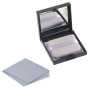 COYUN 100pcs Papier Matifiantes Visage, Papier Buvard avec Miroir et Houppette, Papier buvard pour l'huile, Papiers Facial Buvar