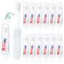 taonganui Lot de 12 brosses à dents de voyage avec dentifrice, pliables, souples, pour voyage, camping, voyages d'affaires