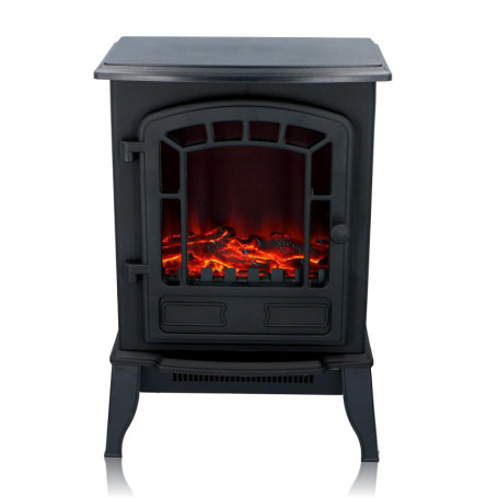 Cheminée murale électrique décorative Classic Fire Torino Noir 2000 W