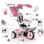 Tricycle Smoby Baby Balade Plus 3-en-1 Rose (68 x 52 x 101 cm)