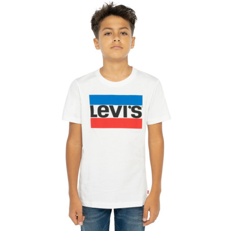 T-Shirt à manches courtes enfant Levi's Sportswear Logo Blanc