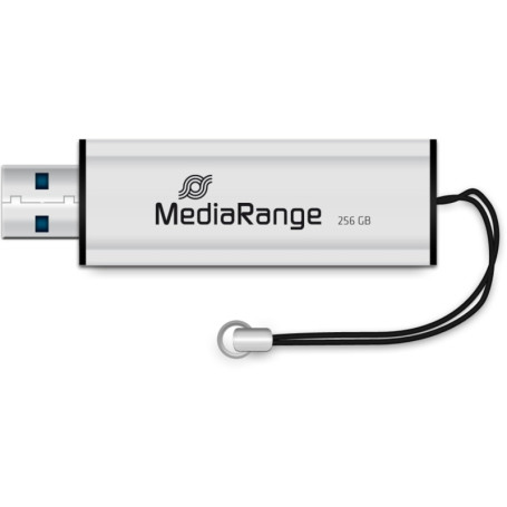 MediaRange MR919 lecteur USB flash 256 Go USB Type-A 3.2 Gen 1 (3.1 Gen 1) Noir, Argent