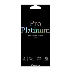 Canon Papier photo 4 × 6 (10 × 15 cm) Pro Platinum PT-101 - 50 feuilles