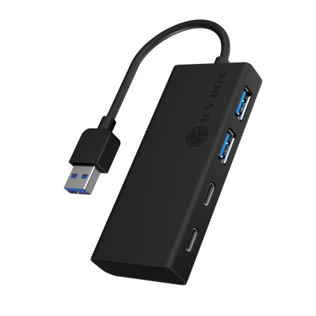 ICY BOX IB-HUB1426-U3 USB 3.2 Gen 1 (3.1 Gen 1) Type-A 5000 Mbit/s Noir