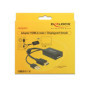 DeLOCK 0.245m HDMI+USB2.0-A/DisplayPort 0,254 m HDMI + USB Noir