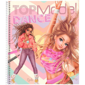Album a colorier avec stickers - Top Model - Depesche