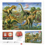 Puzzle 500 pcs - Cour jurassique