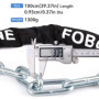 FOBOZONE Antivol Moto,Chaînes Antivol, Antivol Velo,Serrure de Chaîne épaissie de Haute Résistance, Robuste. (100cm Longueur x 9