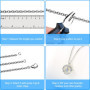 TEEUCNY Maillons de Chaîne pour la Fabrication de Bijoux DIY, 12 M Acier inoxydable Argenté Chaîne de câble de liaison, 60 Annea