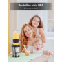 HOUSANT Blender Smoothie 3 en 1, Mini Blender Mixeur avec 280ml Moulin à café et 2 * 570ml Bouteille de smoothie portable, 29000