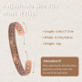 MagEnergy Bracelet magnétique en cuivre pour femmes 6.8 pouces réglable pour s'adapter à la plupart des poignets avec une belle 