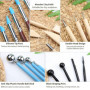 Viesap 25 Pcs Outil Modelage Clay Sculpting Tools Outil Modelage Argile Outil Sculpture Modelage Outil Modelage Silicone, Outil 