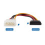 Cable Matters Câble d'alimentation Molex vers SATA à 4 Broches de Ensemble 3 Pièces(SATA vers Molex) - 15cm