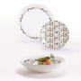 Assiette creuse 20 cm Florescence