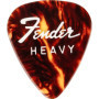 Fender »FINE ELECTRIC PICK TIN« Médiators dans boîte de collection - 12 Pièces - Celluloid - Forme 351-3 Épaisseurs - Couleur To