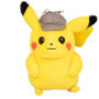 Bandai - Pokémon - Film Détective Pikachu - Peluche Détective Pikachu - Peluche 20 cm toute douce de Pikachu avec sa casquette -