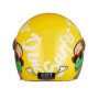 FREEUP Casque moto enfant fille garçon, casque jet avec visière, casque scooter dinosaure casque scooter casque cyclomoteur casq