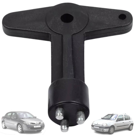 Twowinds - Clé Antivol Enjoliveur Compatible avec Renault Clio Espace Kangoo Megane, Opel - 7700422600 - Vis Jante - Écrou Enjol
