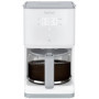 TEFAL Cafetière filtre SENSE Programmable, blanche, écran numérique, 10-15 tasses, 1,25L, Auto-off 30 minutes CM693110