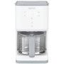 TEFAL Cafetière filtre SENSE Programmable, blanche, écran numérique, 10-15 tasses, 1,25L, Auto-off 30 minutes CM693110