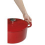 Sitram COCOTTE ovale en fonte émaillée grande capacité 6,5 litres - Extérieur rouge brillant, intérieur noir mat - toutes source