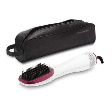 Rowenta CF6220 Brosse soufflante et Fer à Lisser Brosse soufflante à air Chaud Vapeur Rose, Blanc 900 W 1,8 m