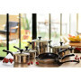 Tefal Comfort Max Poêle 20 cm, Induction, Revêtement antiadhésif, Acier inoxydable haute qualité, Indicateur de température Ther