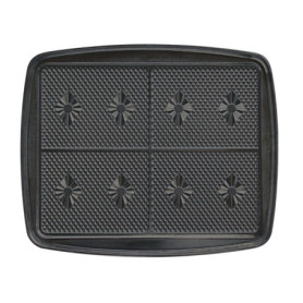 LAGRANGE Jeu de plaques Gaufrettes, compatible avec tous les gaufriers "Super2", Plaques en aluminium moulé, Revêtement antiadhé